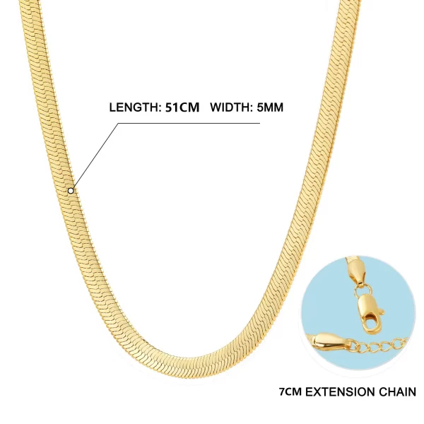 Colar/gargantilha feminino, Vonmoos 14K Banhado A Ouro Jóias New Neck Chain, Estética Snake, Acessórios Brilhantes. - Image 10