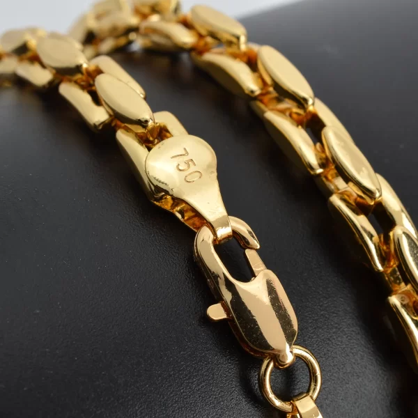 Colar de corrente, feminino,  cubano, Hip Hop Punk, meio-fio, cubano, gargantilha dourada 18k, na moda, uso diário, presente, italiano. - Image 5