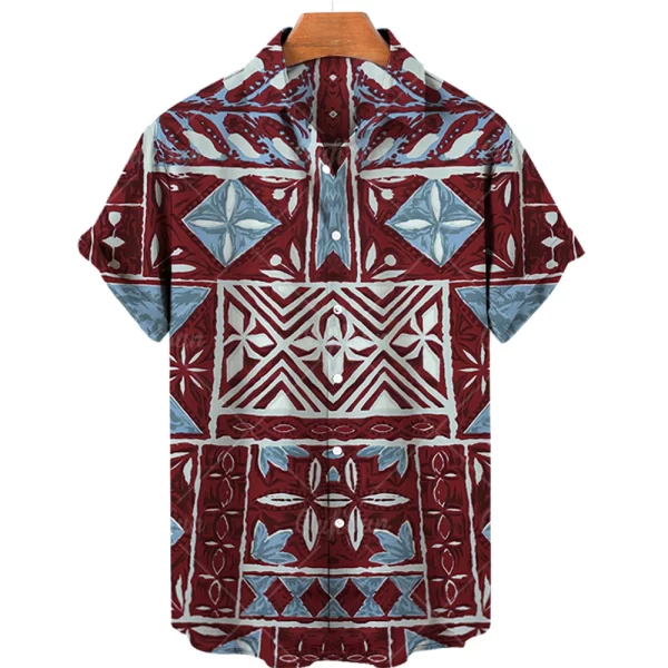 Camisas masculina,  de alta qualidade luxo hawaii dazn férias praia floral, superior melhor estilo étnico roupas. - Image 14