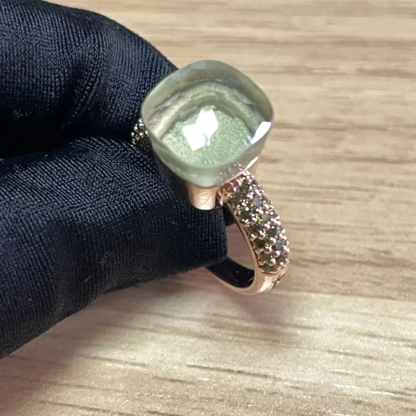 Anel feminino, Amarelo Cristal Doce 6 Anéis, Joalheria de Noivado, Moda, Clássico. - Image 10