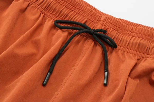 Shorts masculino, novo drawstring, casuais secagem rápida calções de esportes nadar surf beachwear, com bolso traseiro - Image 6