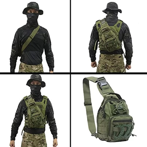Mochila/bag militar YUNFANG Tactical, Esportes Ao Ar Livre Pequeno Sling, Peito Saco Adequado para Viajar, Caminhadas, Camping, Ciclismo, Pesca - Image 6
