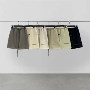 Shorts, Essentials, marca de moda de alta qualidade 3m reflexivo carta-impresso hip-hop solto algodão unissex moleton casual shorts