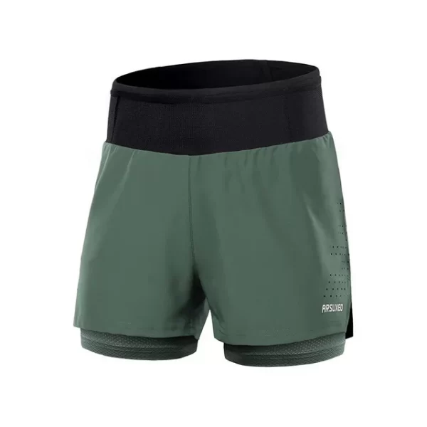 Shorts masculino, ARSUXEO-de corrida respirável de secagem rápida, esportes ao ar livre, calças curtas, treinamento de ginástica, fitness, exercício, 2 em 1 - Image 10