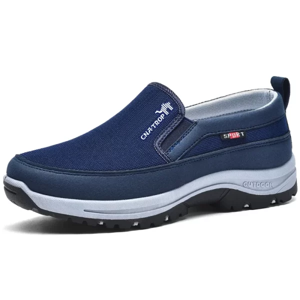 Sapatos masculino, mocassins de malha macia vulcanizada, tênis respiráveis, deslizamento antiderrapante,  de água confortáveis, cor sólida. - Image 4