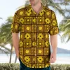 Camisas masculina casual floral havaiana cartoon,  de manga curta 3D de grandes dimensões para praia, moda, verão - Image 11
