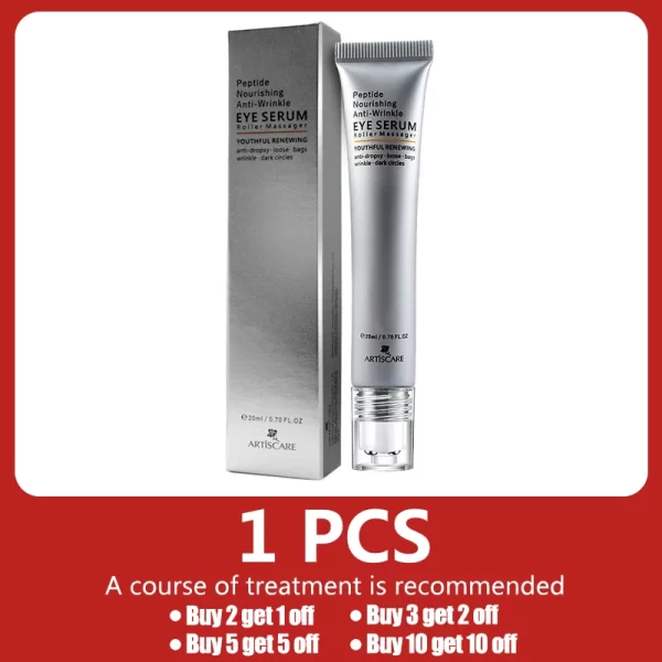 Soro do olho do Anti-enrugamento, Peptide, nutrir, Anti-círculo escuro, sacos do olho, sopro, levantamento, firmando, rolo da pele, massageador, cuidado do olho - Image 7