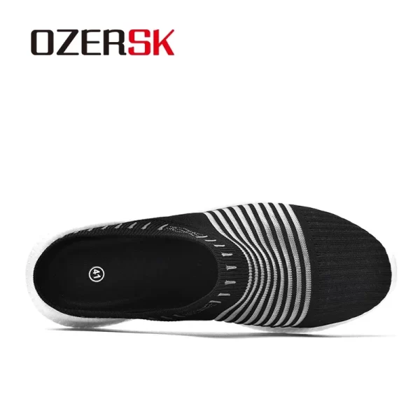 Chinelo de malha respirável unissex, OZERSK, Slides de Moda Verão, Sapatos de Praia Casuais Confortáveis, Alta Qualidade - Image 2