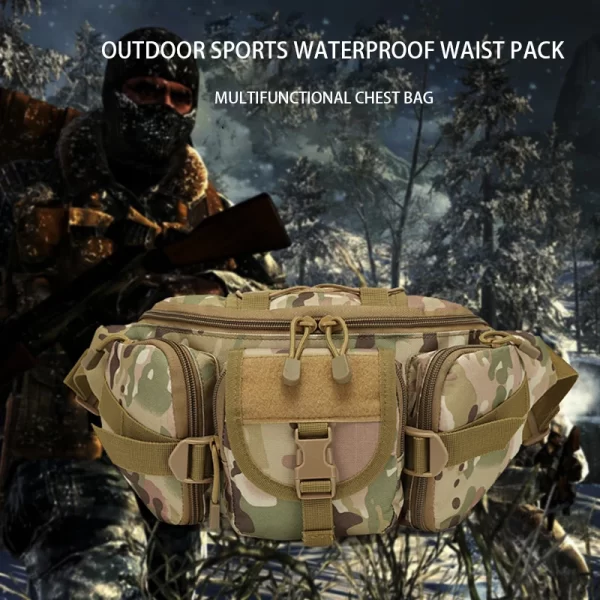 Bolsa de cintura, Pacote de cintura tática ao ar livre, mochilas militares, sacos multifuncionais, esportes, escalada, camping, pacote tático do exército, caminhadas - Image 5