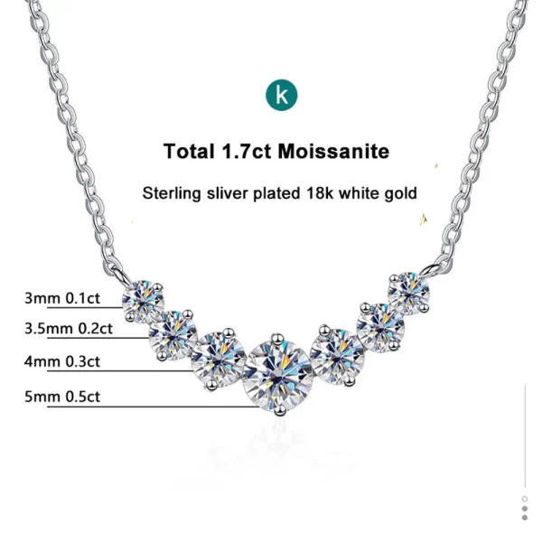 Colar feminino, KNOBSPIN D VVS1 Moissanite Pingente, Moda Partido Jóias GRA Certified 925 Sliver Banhado Colar De Ouro Amarelo - Image 5