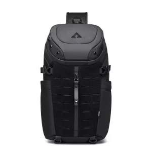Bolsa masculina, Ozuko Bolsa Crossbody Anti-Roubo, Bolsa Peito USB Impermeável, Estilo Mensageiro de Viagem Curta, Designer de Moda