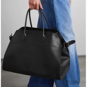 Bolsa de couro genuíno feminina, sacola do viajante, grande capacidade, designer de moda de luxo, sênior