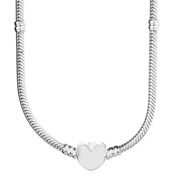 Colar feminino 925 Sterling Silver Equipado Cadeia Cobra, Charme Original, Acessórios de Alta Joalheria, Moda DIY. - Image 8