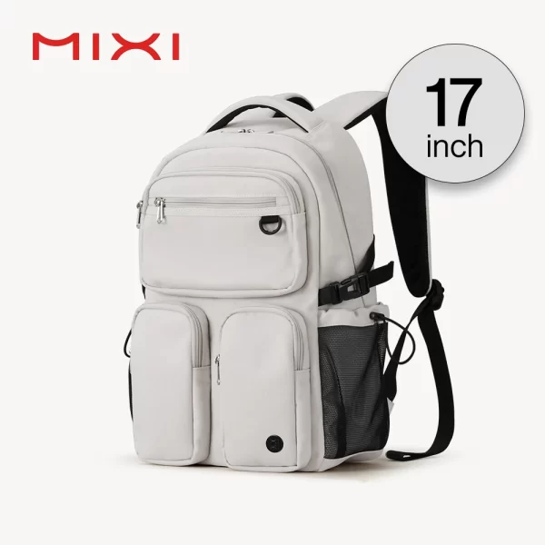 Mochila portátil unisssex, Mixi nova, 15.6 "saco de computador escolar bookbag 17 Polegada, viagem à prova dlightweight água leve m5112 - Image 8