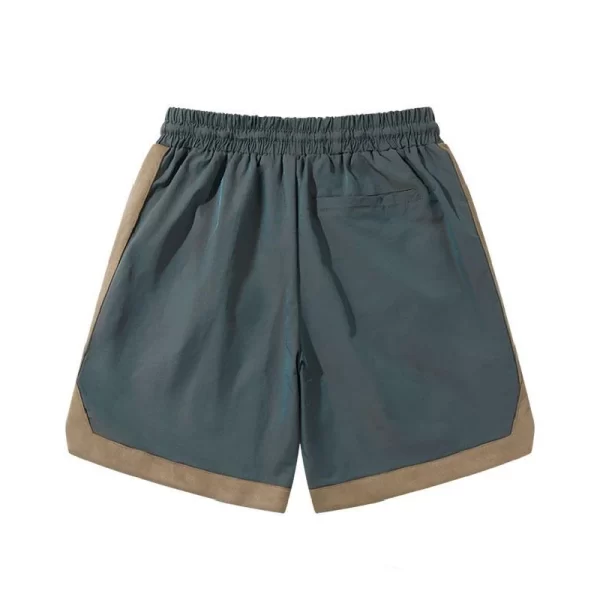 Shorts masculino, vintage americano high street gótico carta bordado, verão solto rua esportes capris - Image 2