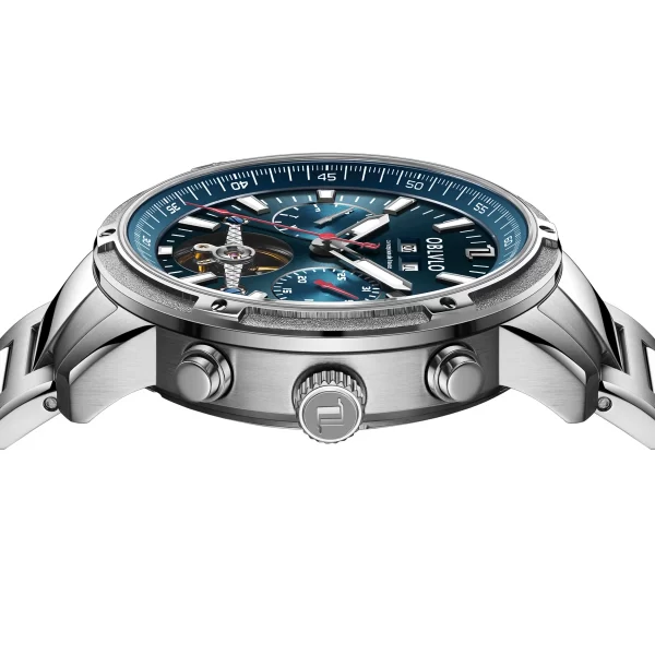 Relógio de pulso automático masculino, Oblvlo, de aço tourbillon, super luminosa relógios à prova d água CM-T - Image 6