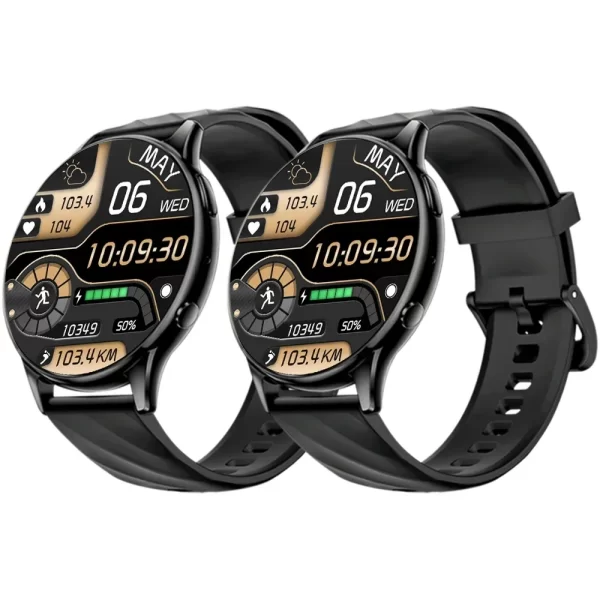 Relógio de pulso inteligente, KUMI GW5 1,39 polegadas NFC Bluetooth 5.2 100+ Esporte Monitor de oxigênio de pressão arterial IP68 à prova d'água - Image 8