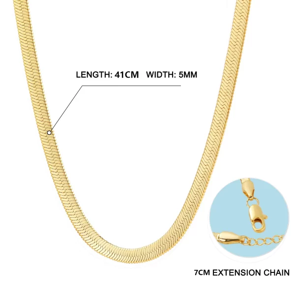 Colar/gargantilha feminino, Vonmoos 14K Banhado A Ouro Jóias New Neck Chain, Estética Snake, Acessórios Brilhantes. - Image 8