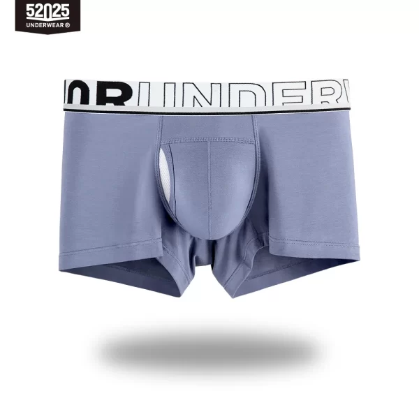 Cueca Boxer masculina de malha de seda de secagem rápida, cueca patenteada confortável, bolsa de separação, cuecas sexy, 52025 - Image 24