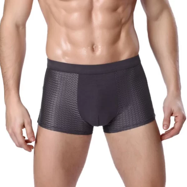Cueca boxer masculina, Bamboowear-bambu, de microfibra, compressão, estiramento, xin-transporte - Image 3