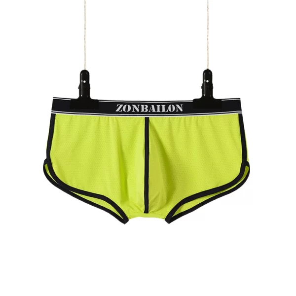 Cuecas boxer masculina, Roupa Interior Solta Respirável, Sexy Boxer Shorts, Moda Cuecas, Fenda de Nylon, Tamanho M-XXXL. - Image 3