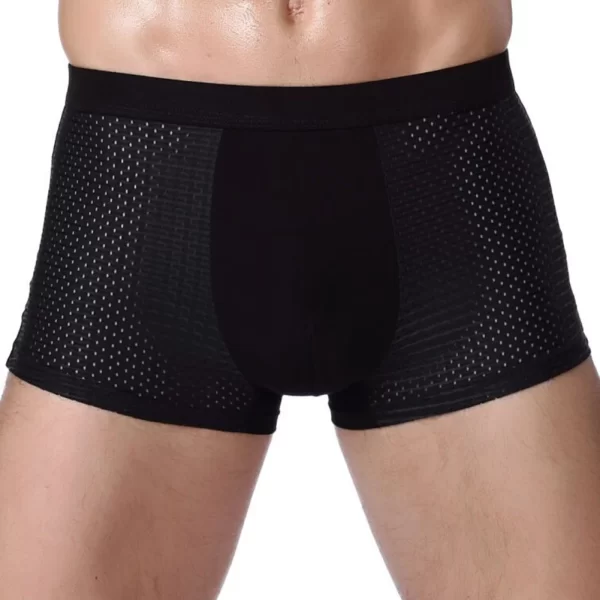 Cueca boxer masculina, Bamboowear-bambu, de microfibra, compressão, estiramento, xin-transporte - Image 2