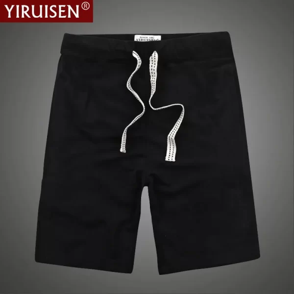 Bermuda masculina, 100% algodão, moda verão, Yiruisen, sólidos calças casuais, boardshorts, ginásio respirável roupas suaves - Image 11
