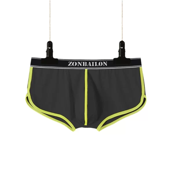 Cuecas boxer masculina, Roupa Interior Solta Respirável, Sexy Boxer Shorts, Moda Cuecas, Fenda de Nylon, Tamanho M-XXXL. - Image 2