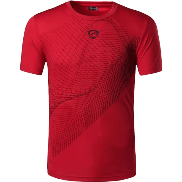 Camiseta manga curta masculina, Jeansian,  preta, esportiva, ajuste seco, corrida, fitness, treino, LSL069 - Image 3