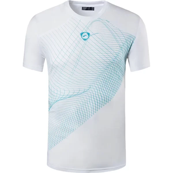 Camiseta manga curta masculina, Jeansian,  preta, esportiva, ajuste seco, corrida, fitness, treino, LSL069 - Image 24