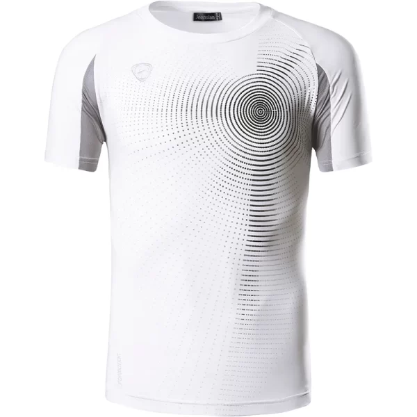 Camiseta manga curta masculina, Jeansian,  preta, esportiva, ajuste seco, corrida, fitness, treino, LSL069 - Image 28