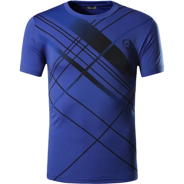 Camiseta manga curta masculina, Jeansian,  preta, esportiva, ajuste seco, corrida, fitness, treino, LSL069 - Image 20
