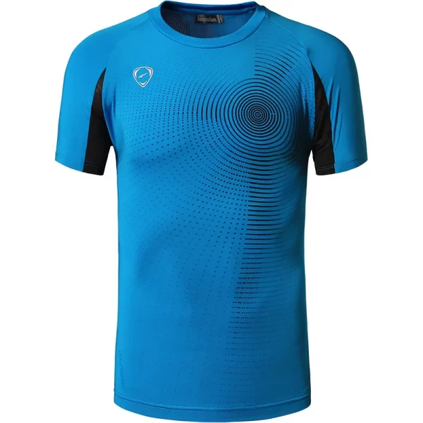 Camiseta manga curta masculina, Jeansian,  preta, esportiva, ajuste seco, corrida, fitness, treino, LSL069 - Image 6