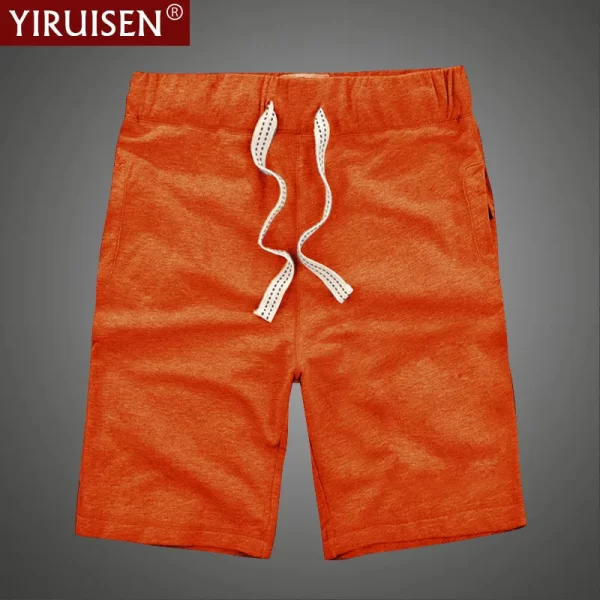 Bermuda masculina, 100% algodão, moda verão, Yiruisen, sólidos calças casuais, boardshorts, ginásio respirável roupas suaves - Image 10