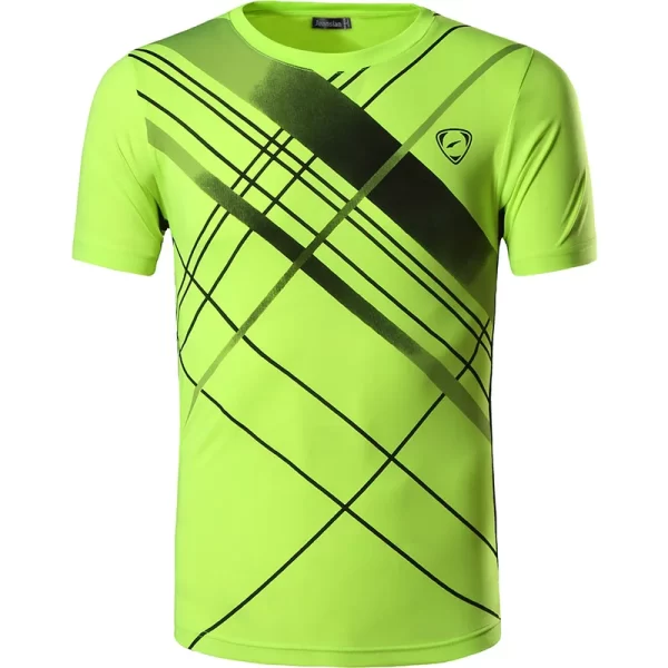 Camiseta manga curta masculina, Jeansian,  preta, esportiva, ajuste seco, corrida, fitness, treino, LSL069 - Image 19