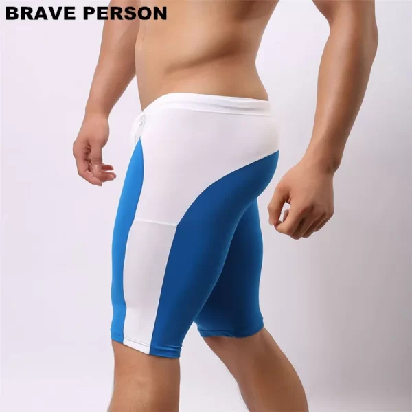 Shorts masculino, praia, wear, multifuncional, tecido de náilon macio na altura do joelho, justas troncos - Image 2
