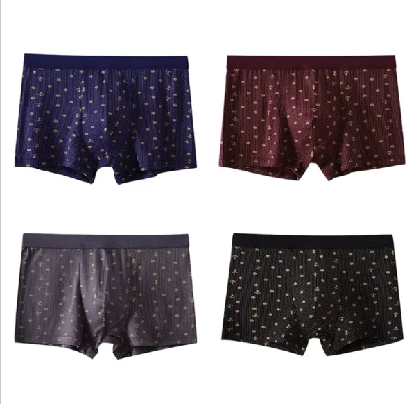 Cueca boxer masculina de bambu sexy, nova moda boxer shorts underware 4 pçs/lote. - Image 19
