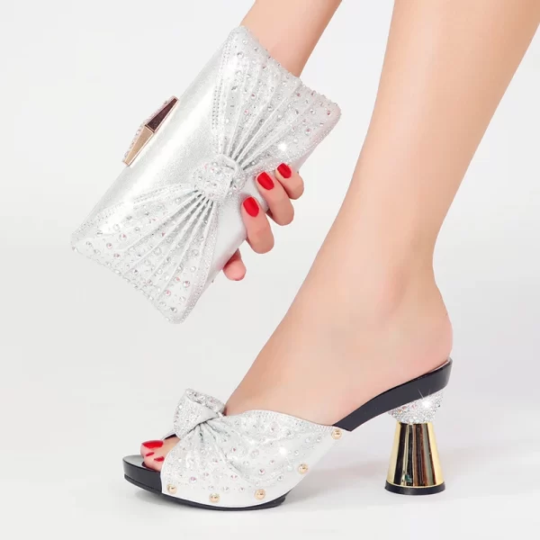 Sapato de salto alto feminino,  sensuais, adequados para casamento e festa de aniversário. - Image 4