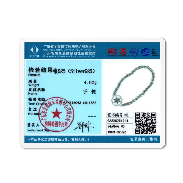 Pulseira prata esterlina feminina, Jiuhao 925, prata pura redonda floco de neve inverno elástico força, para sempre amor corrente moda. - Image 3