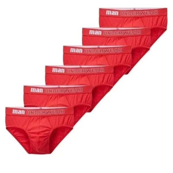 Cueca masculina, CINVIK, de algodão,  sexy, deslizantes, respiráveis, lingerie, lote com 3 pcs ou 6pcs - Image 14