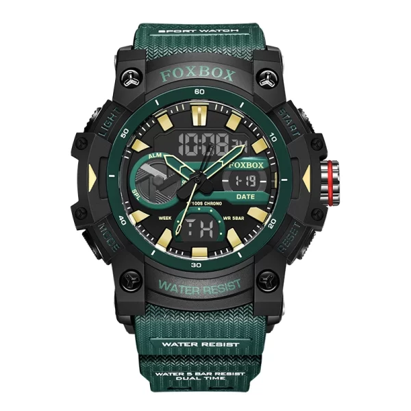 Relógio de pulso masculino, LIGE-Digital relógio militar, de pulso impermeável, de quartzo LED, relógios grandes, 50m - Image 9