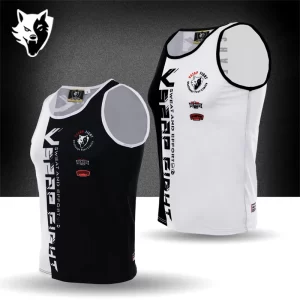 Camiseta regata masculina, VSZAP-Treino MMA Esportes, de Alças, Sem Mangas, Secagem Rápida, Fitness, Elástico, Boxe Tailandês, Combate Exercício Luta