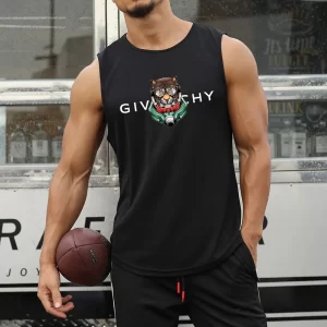 Camiseta regata masculina de ginástica para treino, musculação, fitness, sem mangas, roupa esportiva de secagem rápida de praia, colete muscular, verão.