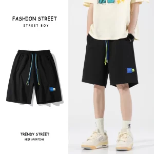 Bermudas de praia casual masculino solto, suor que drinca fibras,  de basquete de secagem rápida, moda europeia e americana, novo verão.