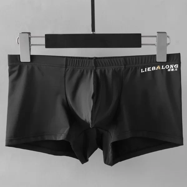 Cuecas boxer masculina, fino respirável, roupa interior sexy, lingerie transparente, shorts macios, bolsa de bojo cuecas - Image 7