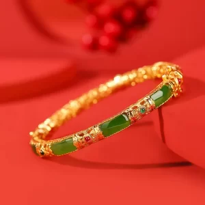 Pulseira de pedras preciosas, feminina,  Hetian Jade Jasper, Filigrana, Auspiciosa Nuvem, Ruyi Moda Openwork, Novo Estilo Chinês, Presentes Artesanais de Jóias