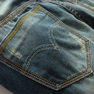 Calças jeans casuais largas masculinas para motocicletas,  grandes, cortadas masculinas, originais