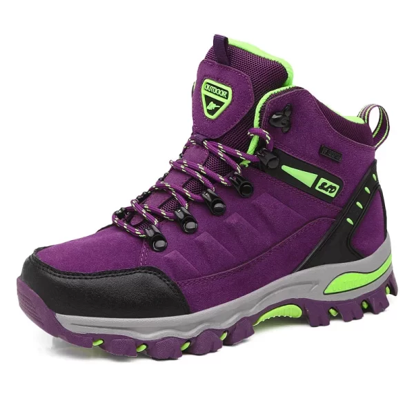 Tênis de caminhada impermeáveis feminino, sapatos de alta gangue, antiderrapantes, sapatos de trabalho para adultos, inverno. - Image 2