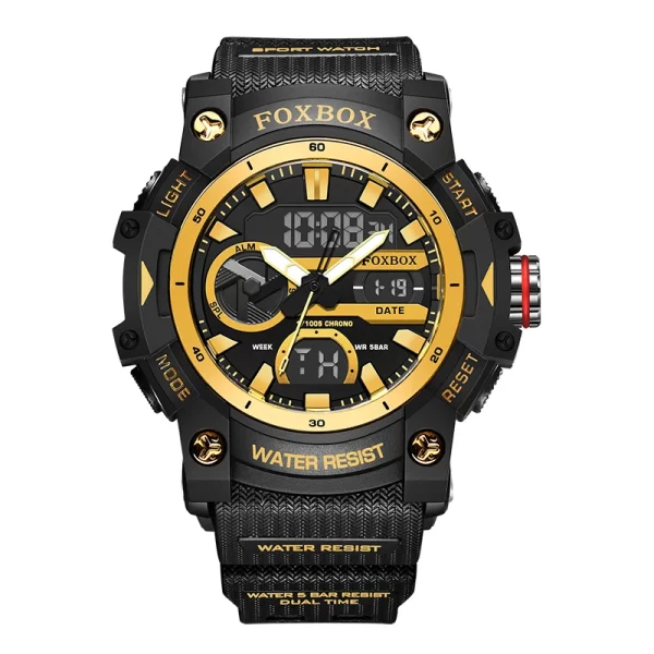 Relógio de pulso masculino, LIGE-Digital relógio militar, de pulso impermeável, de quartzo LED, relógios grandes, 50m - Image 7