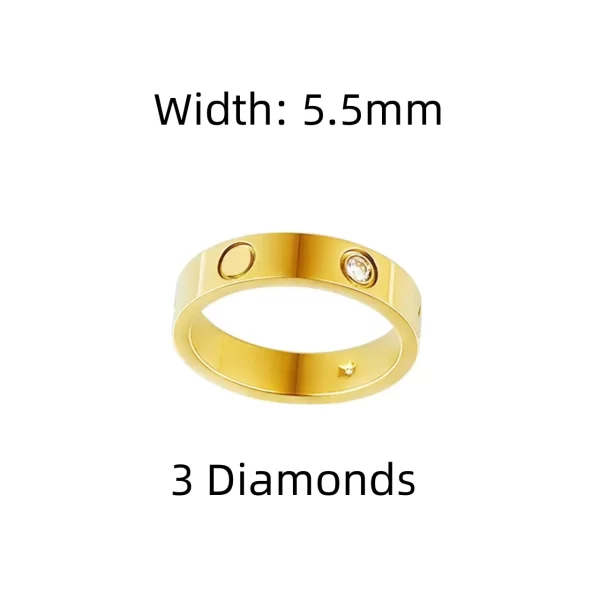 Anel unissex, Classic Couple Ring, alta qualidade, moda luxuosa, banquete, presente. - Image 29
